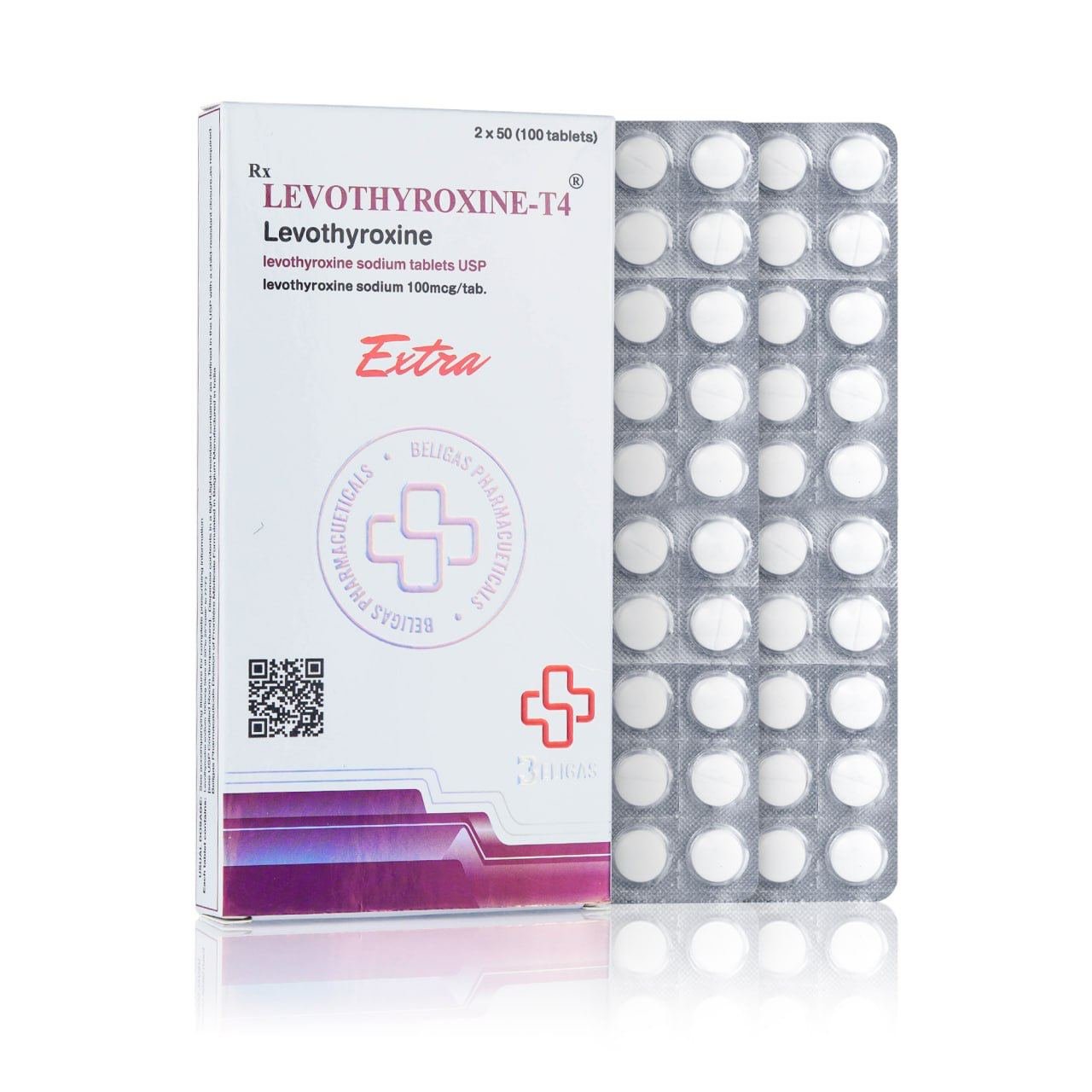 Levothyroxine Sodium - T4® 100mcg (100Tabs)
